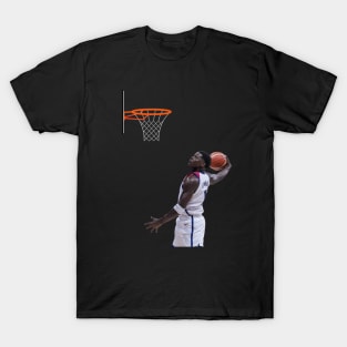 Anthony Edward Basketball throw in the basket T-Shirt